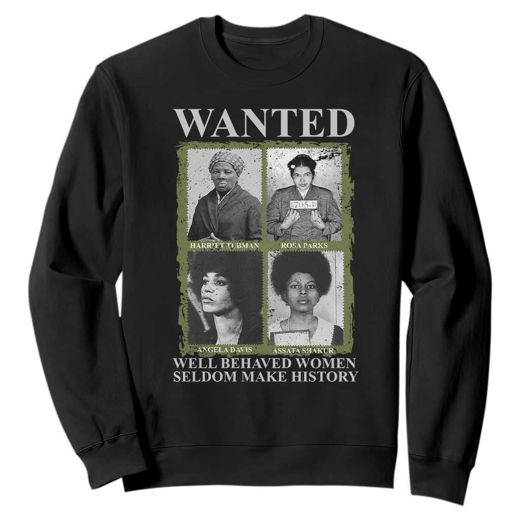Black Women History Sweatshirt Harriet Tubman Rosa Parks Angela Davis Assata Shakur