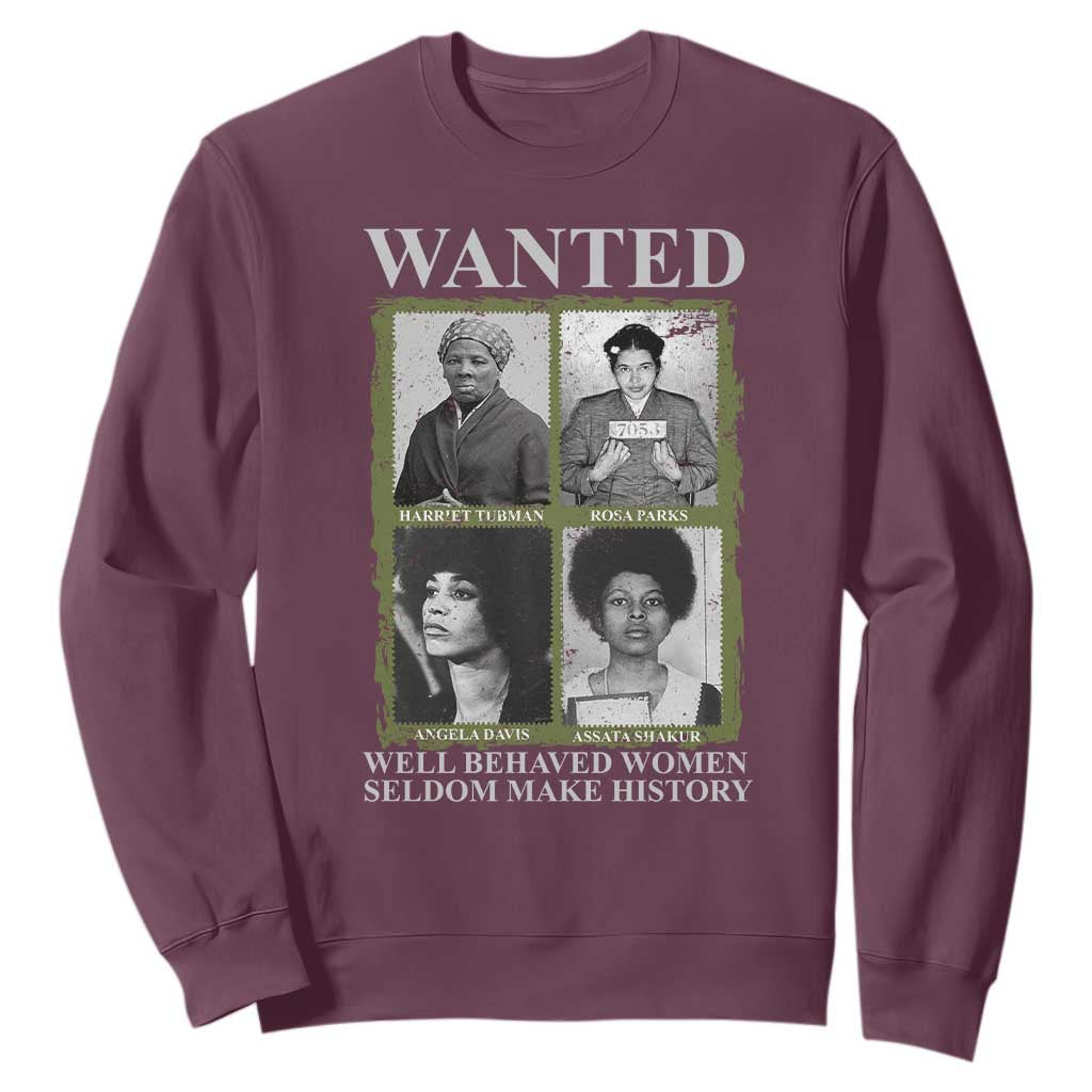 Black Women History Sweatshirt Harriet Tubman Rosa Parks Angela Davis Assata Shakur