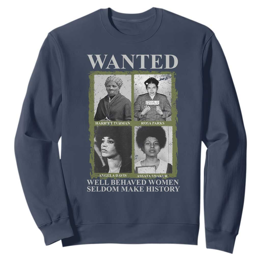 Black Women History Sweatshirt Harriet Tubman Rosa Parks Angela Davis Assata Shakur
