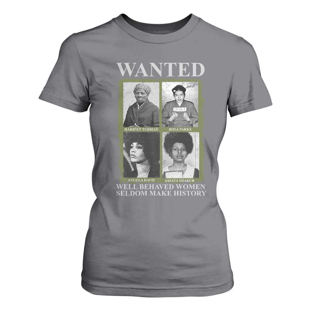 Black Women History T Shirt For Women Harriet Tubman Rosa Parks Angela Davis Assata Shakur