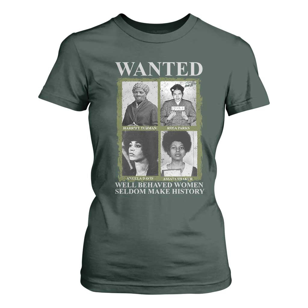 Black Women History T Shirt For Women Harriet Tubman Rosa Parks Angela Davis Assata Shakur