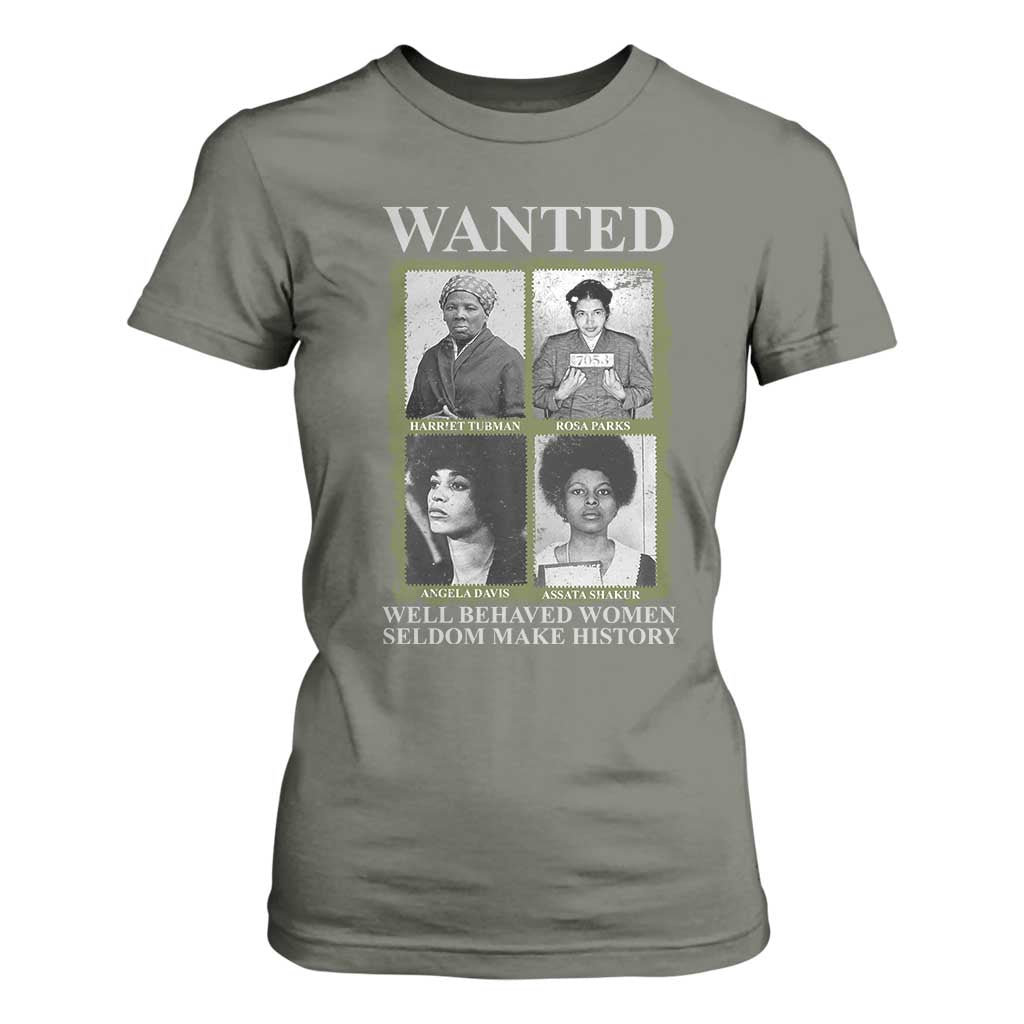 Black Women History T Shirt For Women Harriet Tubman Rosa Parks Angela Davis Assata Shakur