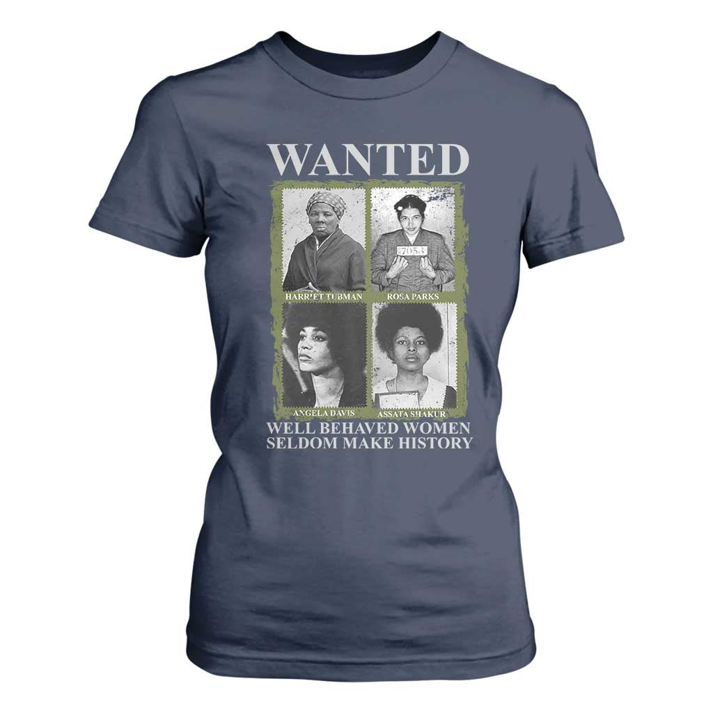 Black Women History T Shirt For Women Harriet Tubman Rosa Parks Angela Davis Assata Shakur