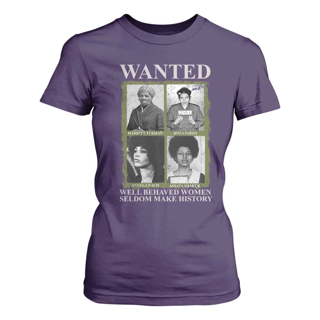 Black Women History T Shirt For Women Harriet Tubman Rosa Parks Angela Davis Assata Shakur