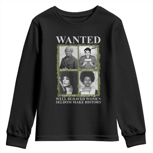 Black Women History Youth Sweatshirt Harriet Tubman Rosa Parks Angela Davis Assata Shakur