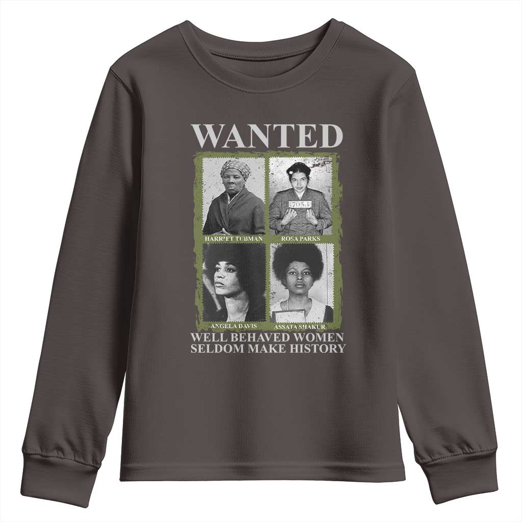 Black Women History Youth Sweatshirt Harriet Tubman Rosa Parks Angela Davis Assata Shakur