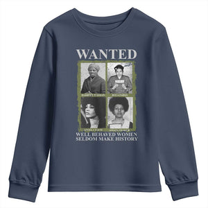 Black Women History Youth Sweatshirt Harriet Tubman Rosa Parks Angela Davis Assata Shakur