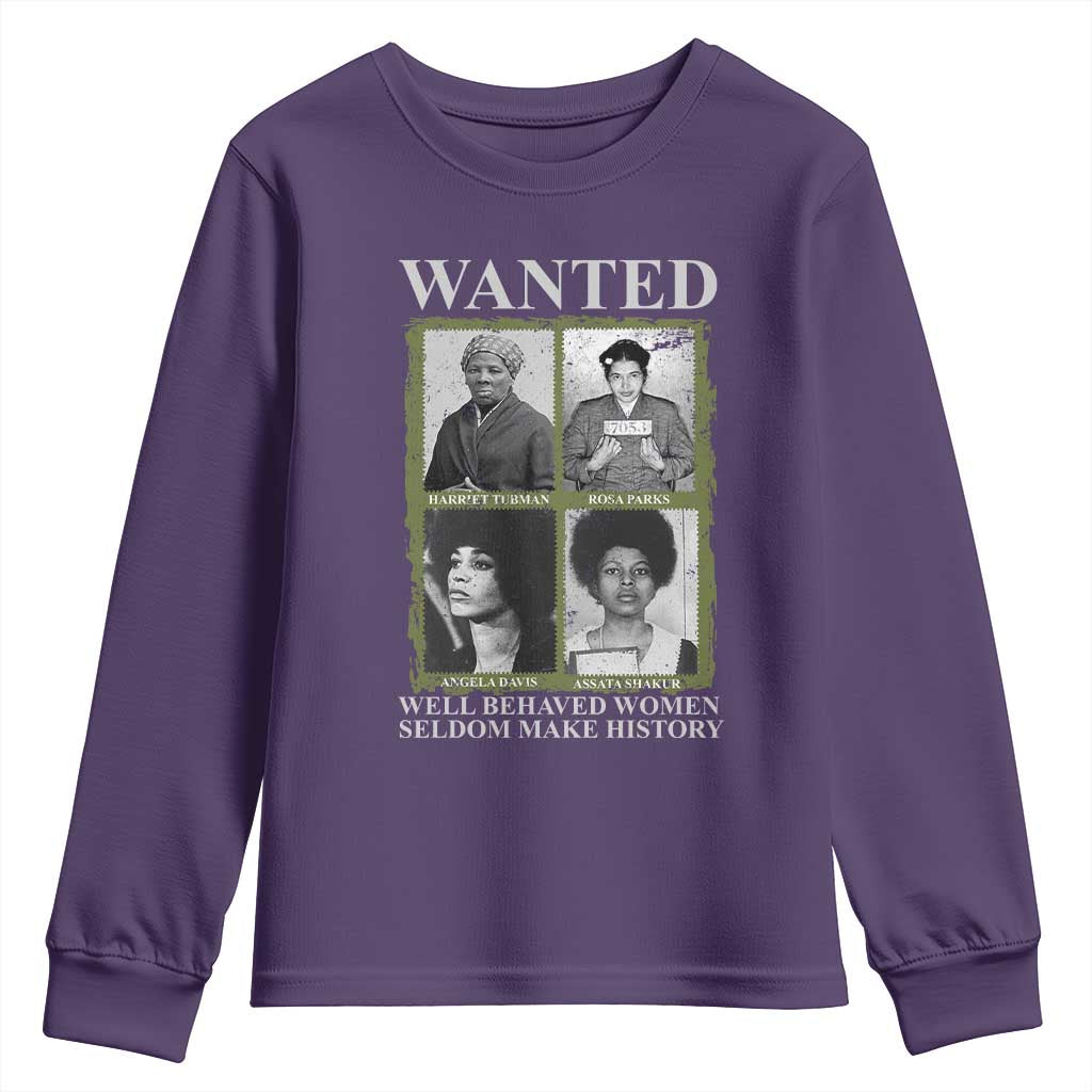 Black Women History Youth Sweatshirt Harriet Tubman Rosa Parks Angela Davis Assata Shakur