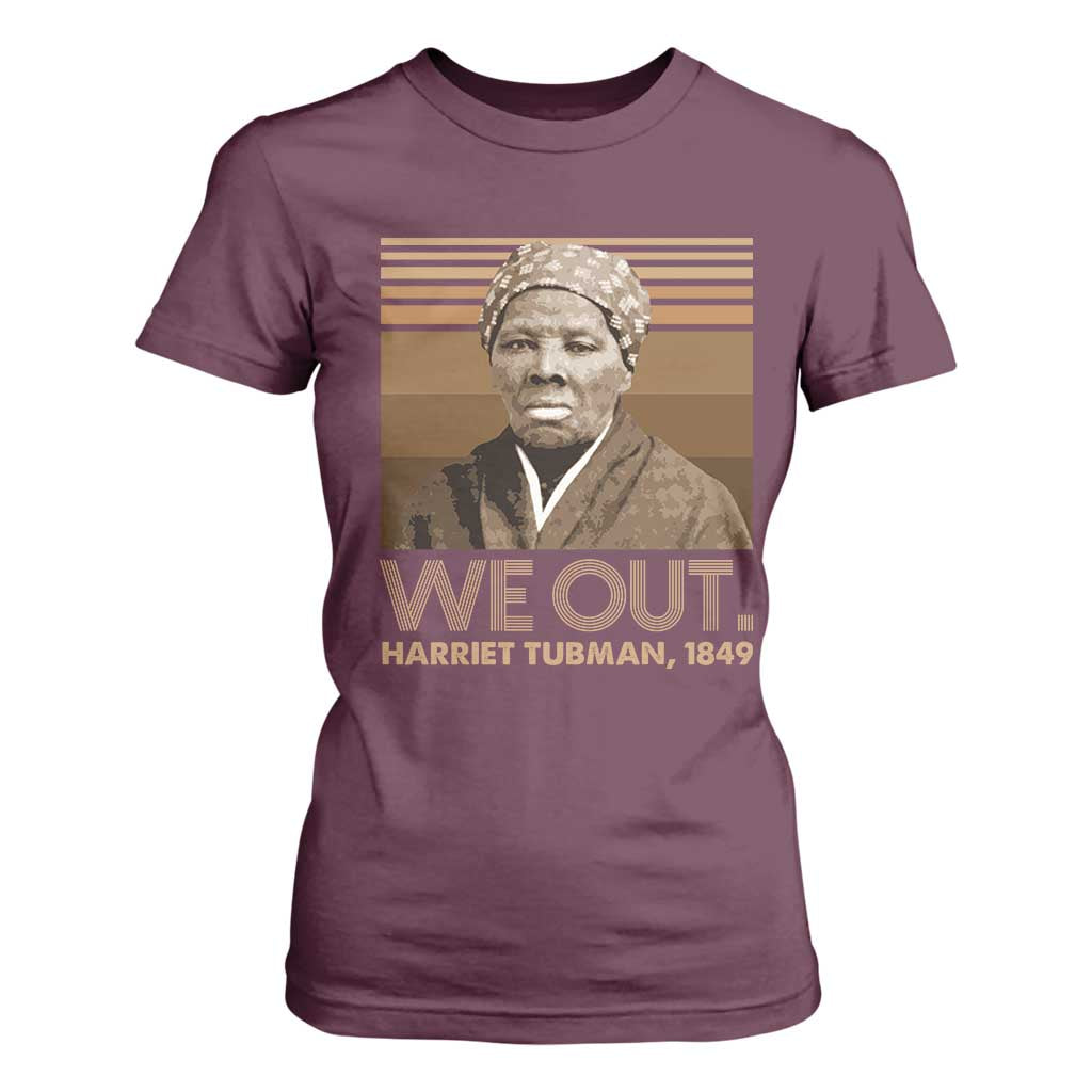 Harriet Tubman T Shirt For Women We Out 1849 Retro Black History
