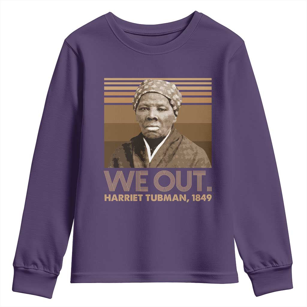 Harriet Tubman Youth Sweatshirt We Out 1849 Retro Black History