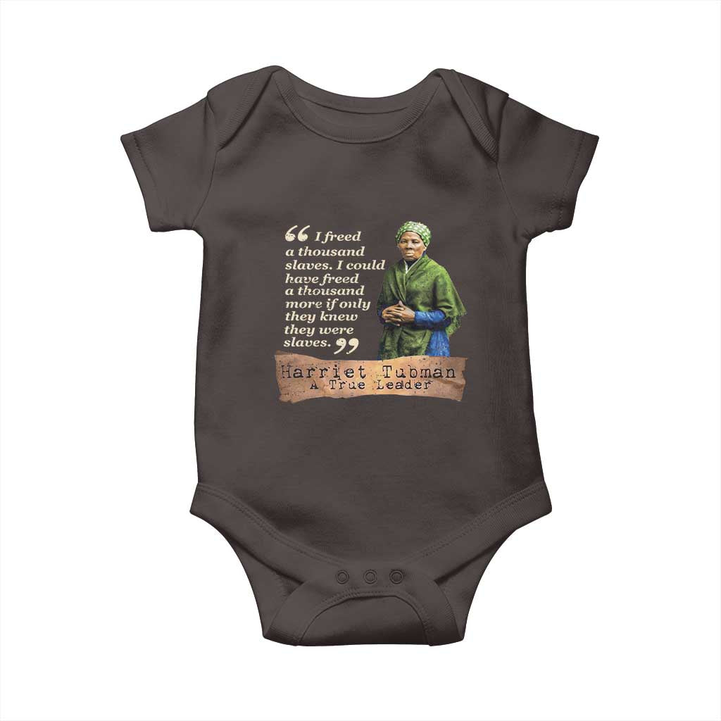 Harriet Tubman Baby Onesie If Only They Knew They Were Slaves Black History