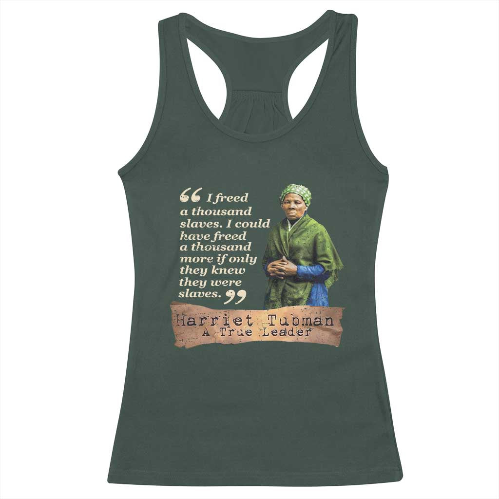 Harriet Tubman Racerback Tank Top If Only They Knew They Were Slaves Black History