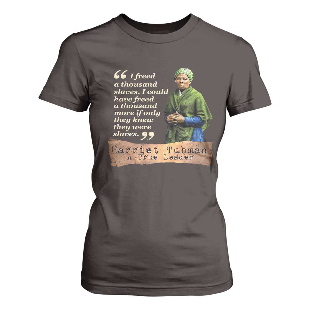 Harriet Tubman T Shirt For Women If Only They Knew They Were Slaves Black History