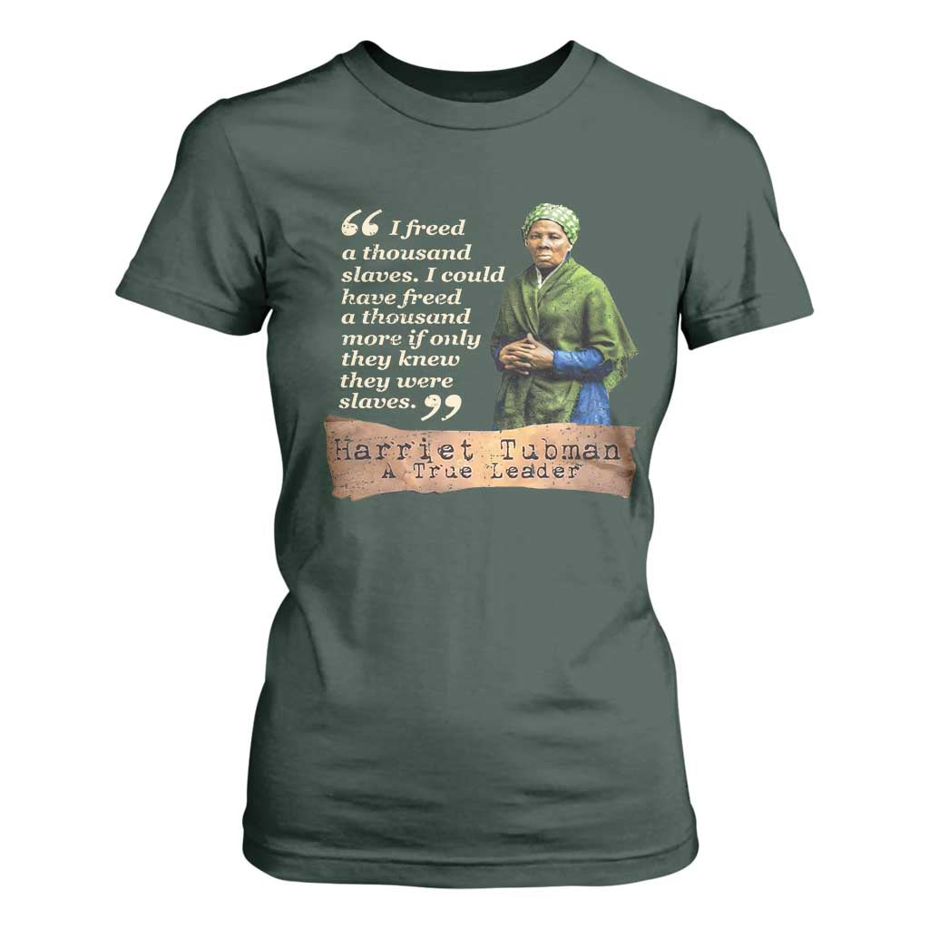 Harriet Tubman T Shirt For Women If Only They Knew They Were Slaves Black History