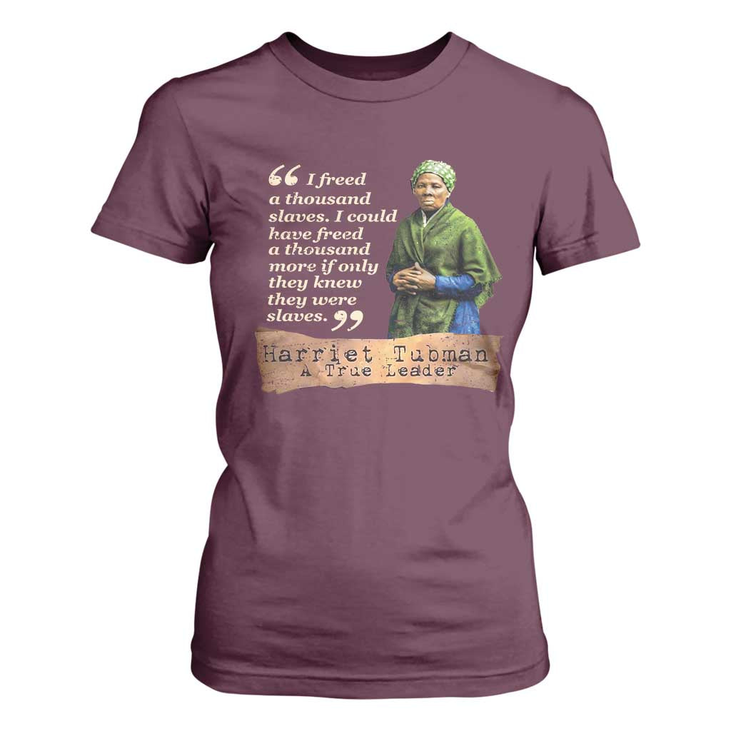 Harriet Tubman T Shirt For Women If Only They Knew They Were Slaves Black History