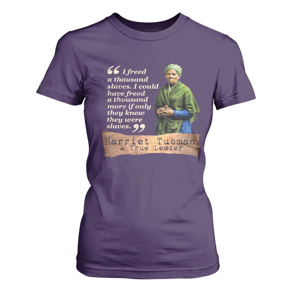 Harriet Tubman T Shirt For Women If Only They Knew They Were Slaves Black History