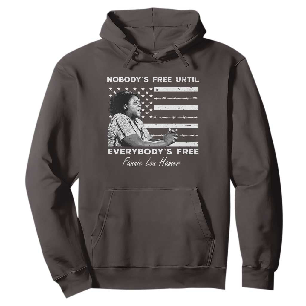 Fannie Lou Hamer Hoodie Nobody's Free Until Everybody's Free Black History