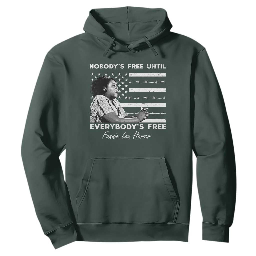 Fannie Lou Hamer Hoodie Nobody's Free Until Everybody's Free Black History