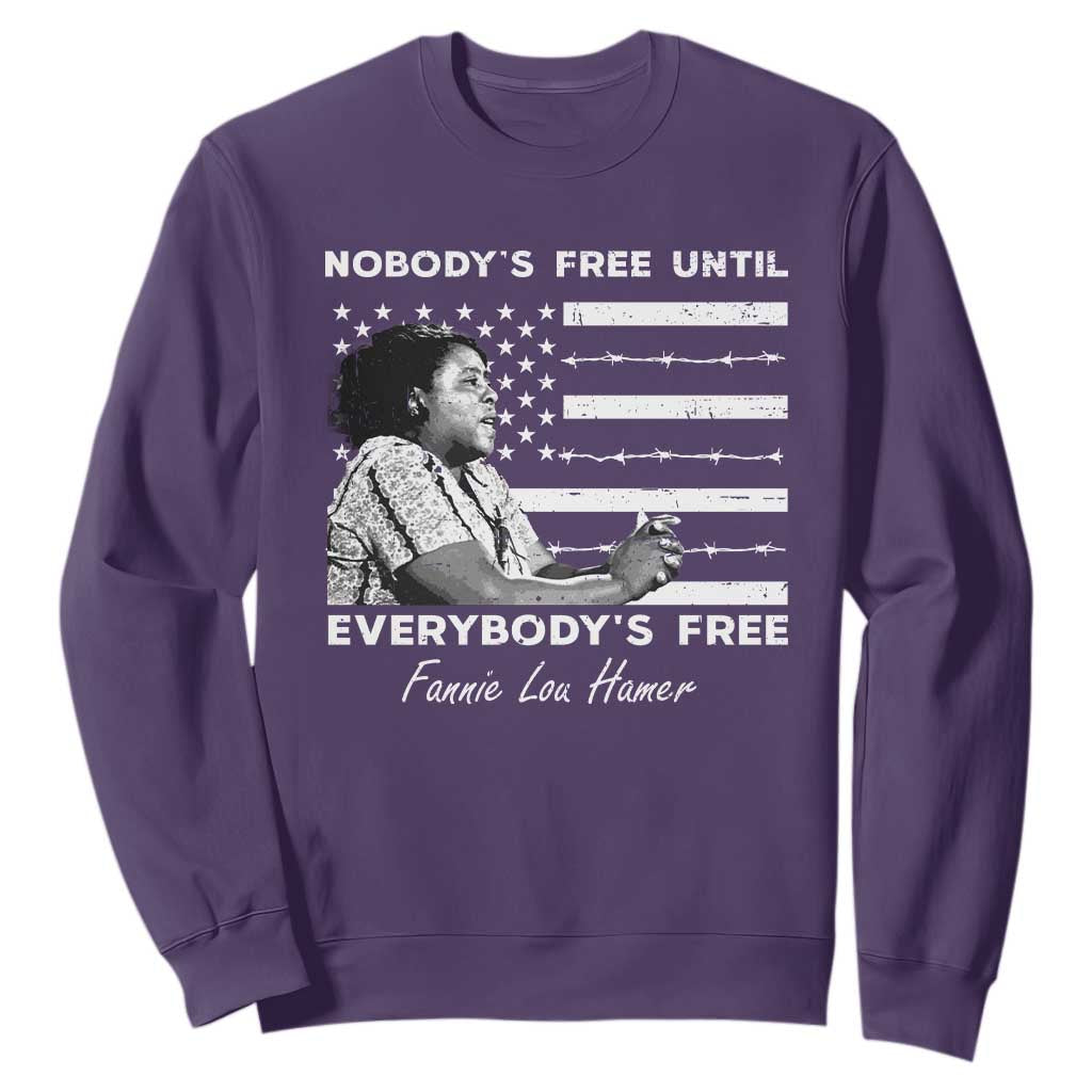 Fannie Lou Hamer Sweatshirt Nobody's Free Until Everybody's Free Black History