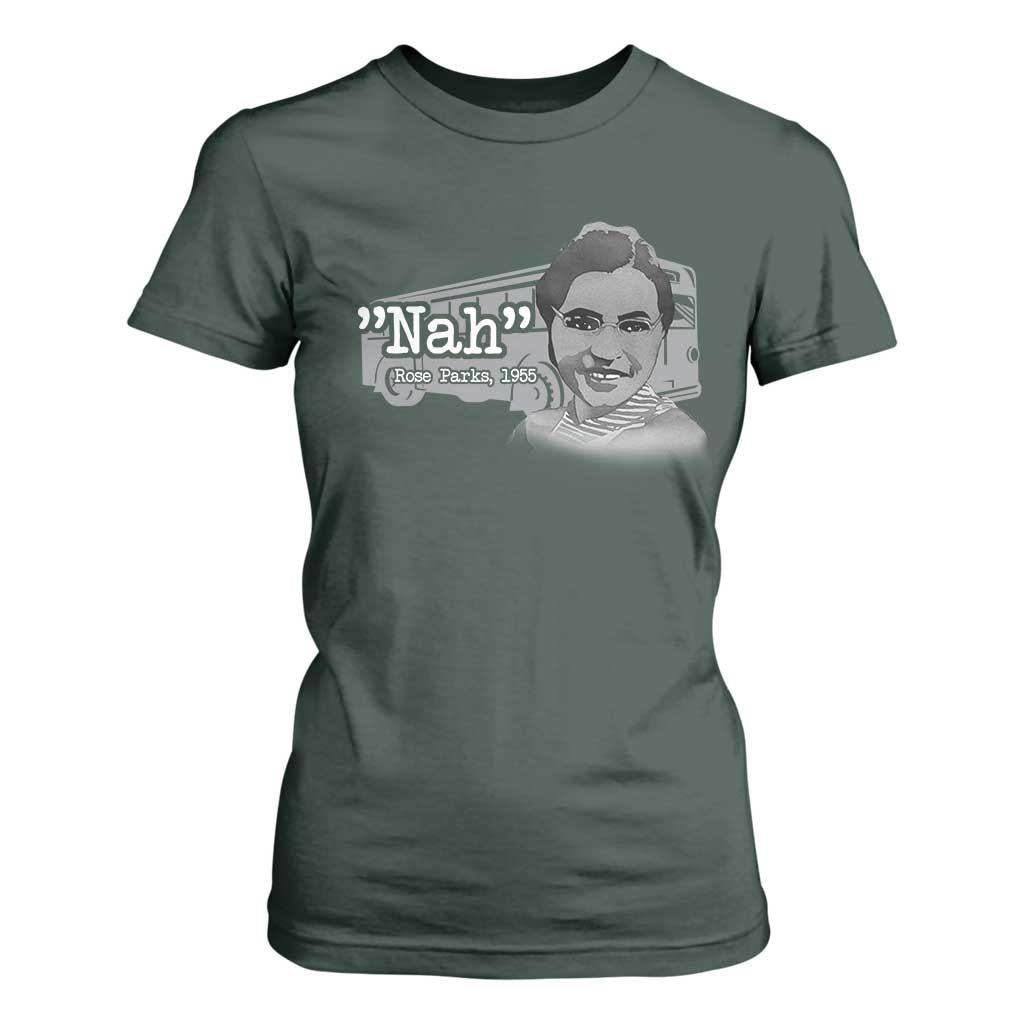 Nah Rosa Parks T Shirt For Women Bus 1955 Black History Month