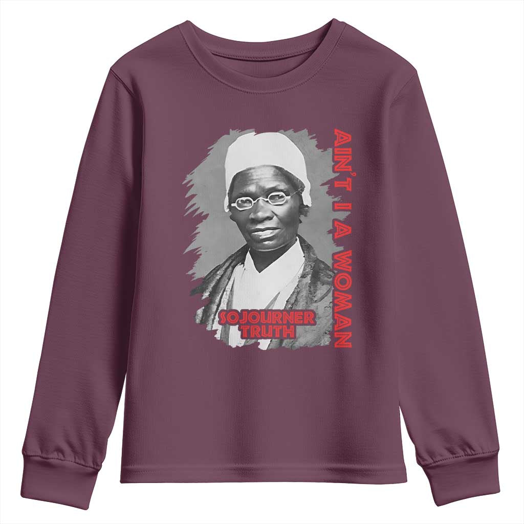 Sojourner Truth Youth Sweatshirt Ain't I A Women Black History
