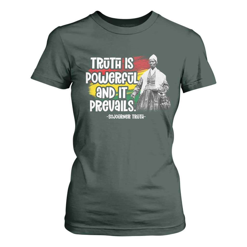 Sojourner Truth T Shirt For Women Truth Is Powerful And It Prevails Black History