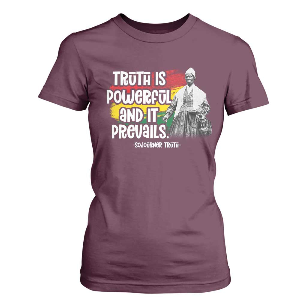 Sojourner Truth T Shirt For Women Truth Is Powerful And It Prevails Black History