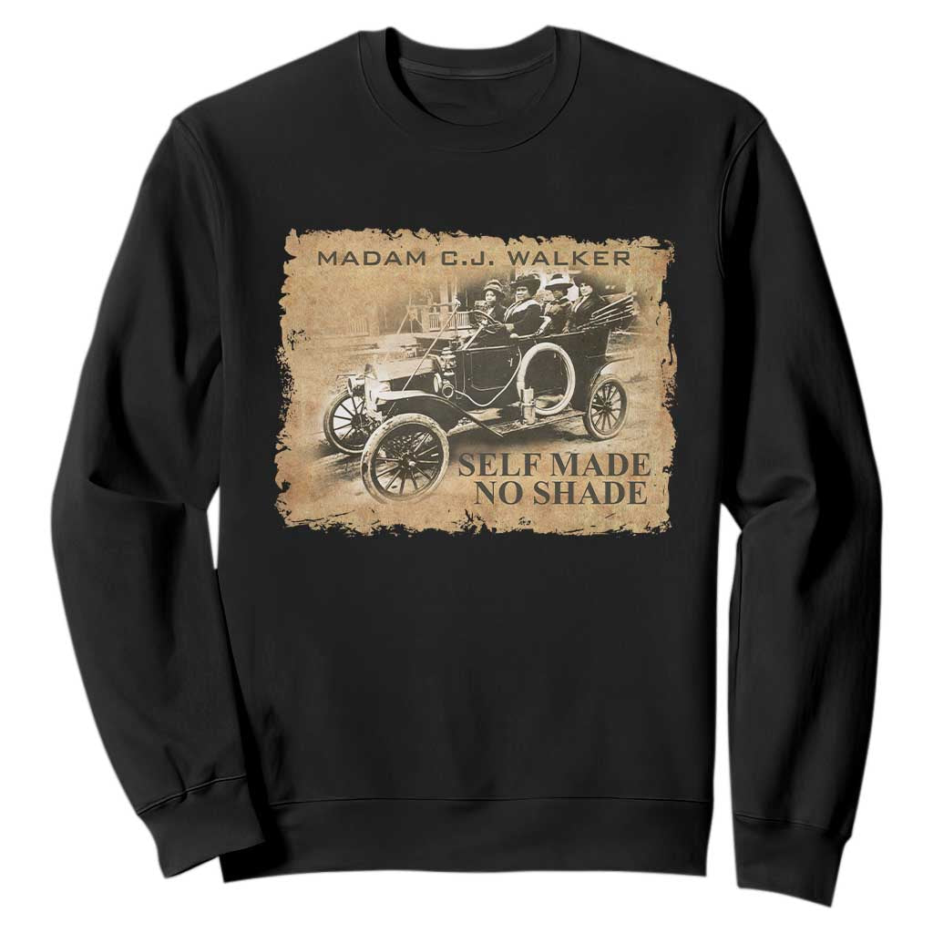 Madam C.J. Walker Sweatshirt Self Made No Shade Black History