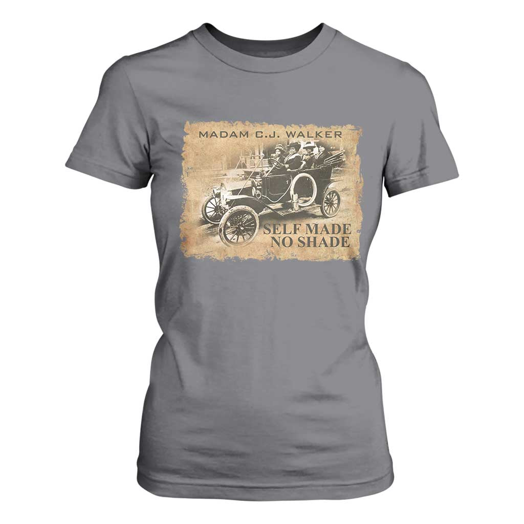 Madam C.J. Walker T Shirt For Women Self Made No Shade Black History