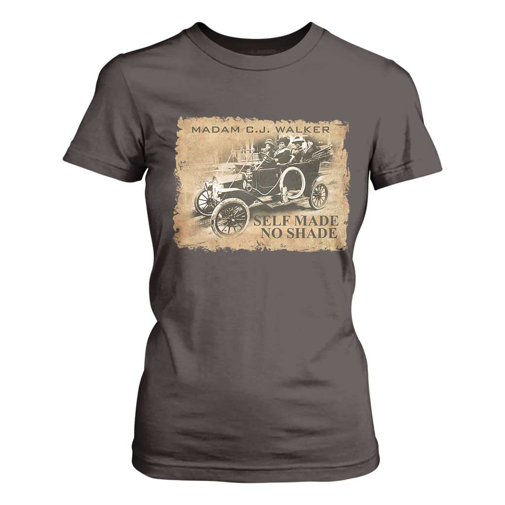 Madam C.J. Walker T Shirt For Women Self Made No Shade Black History