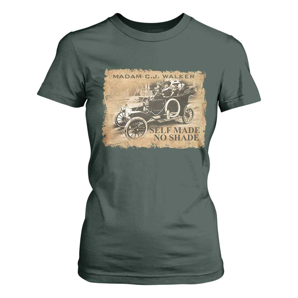 Madam C.J. Walker T Shirt For Women Self Made No Shade Black History