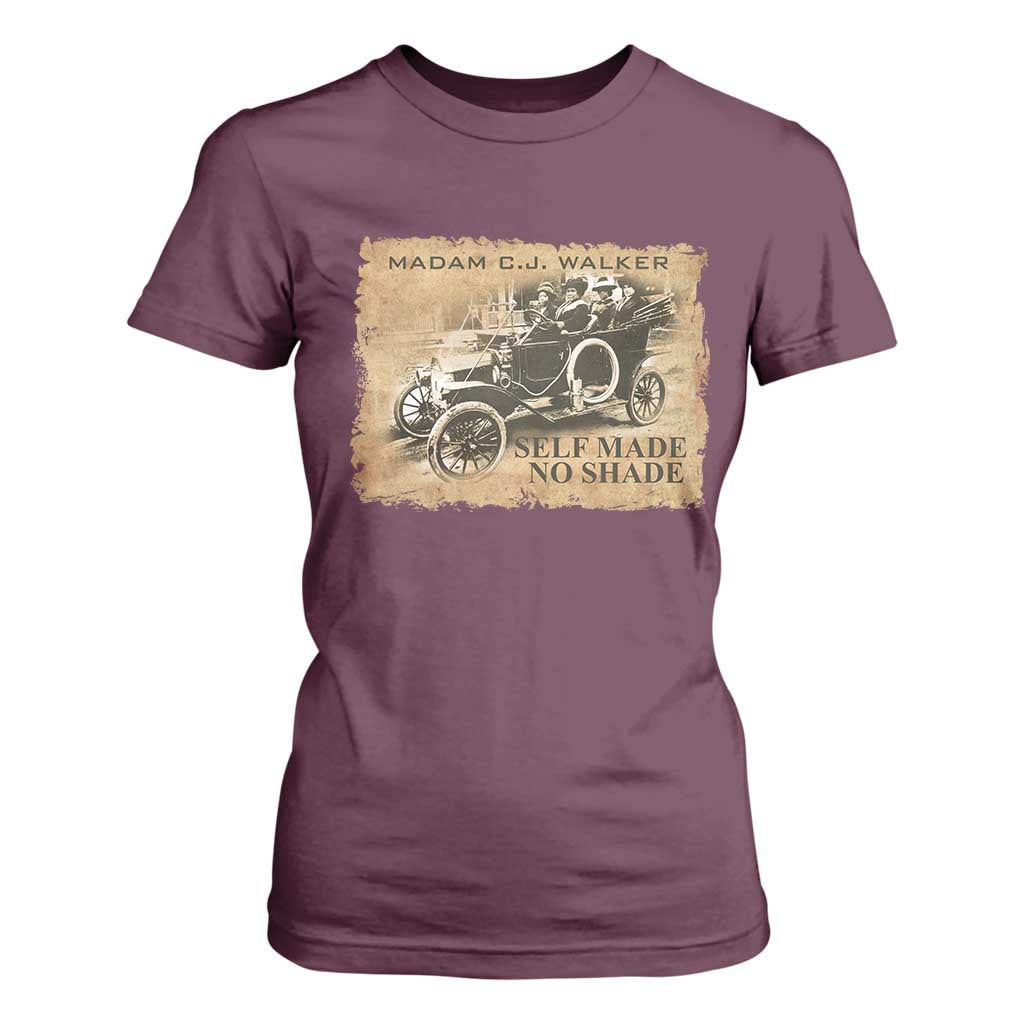 Madam C.J. Walker T Shirt For Women Self Made No Shade Black History