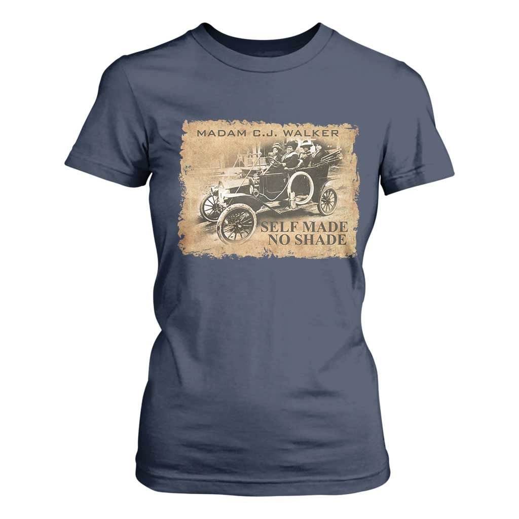 Madam C.J. Walker T Shirt For Women Self Made No Shade Black History