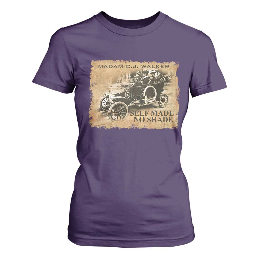 Madam C.J. Walker T Shirt For Women Self Made No Shade Black History