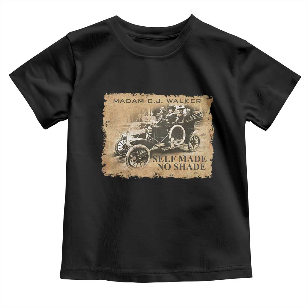 Madam C.J. Walker Toddler T Shirt Self Made No Shade Black History
