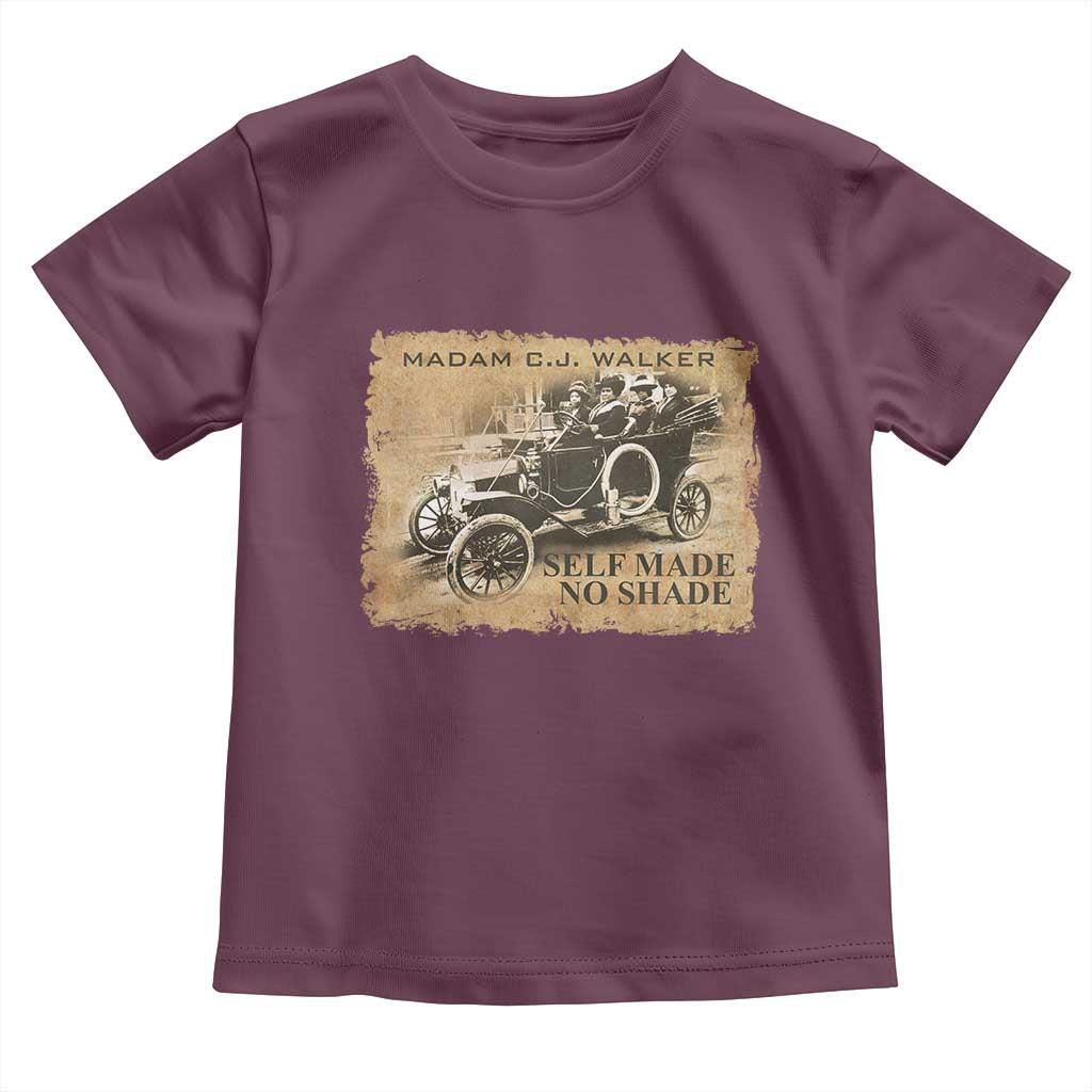 Madam C.J. Walker Toddler T Shirt Self Made No Shade Black History