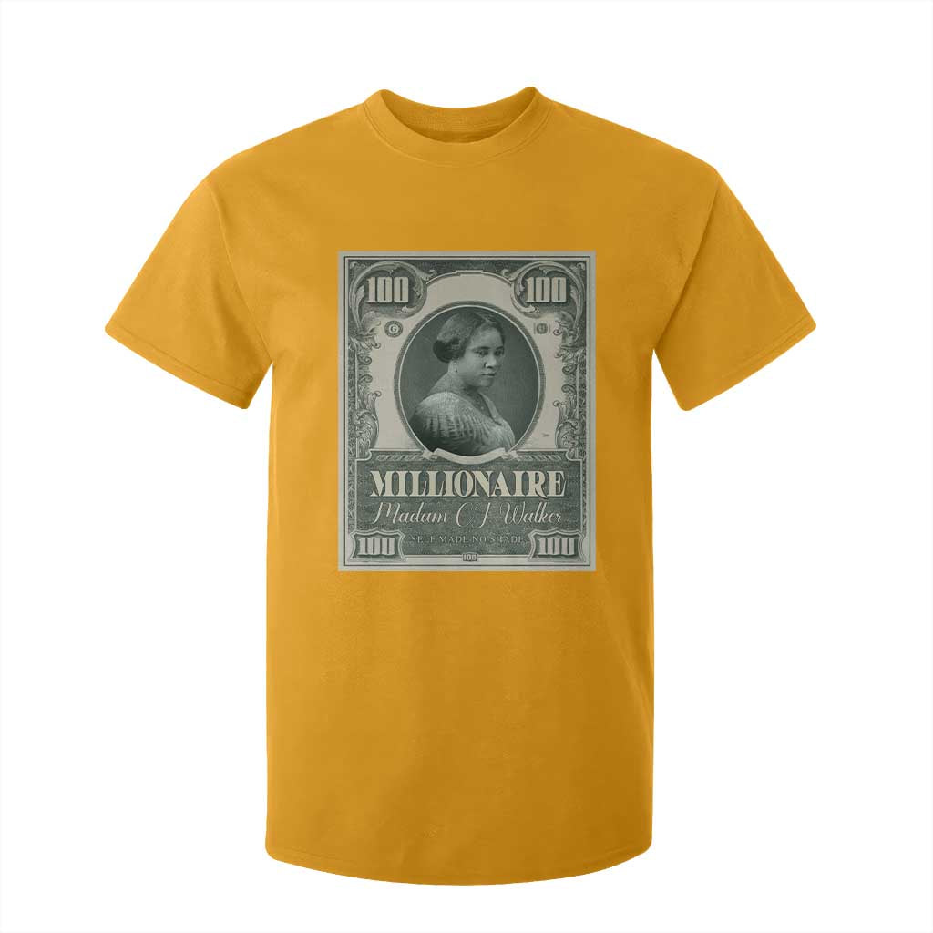 Madam C.J. Walker T Shirt For Kid Millionaire Black Women Pride