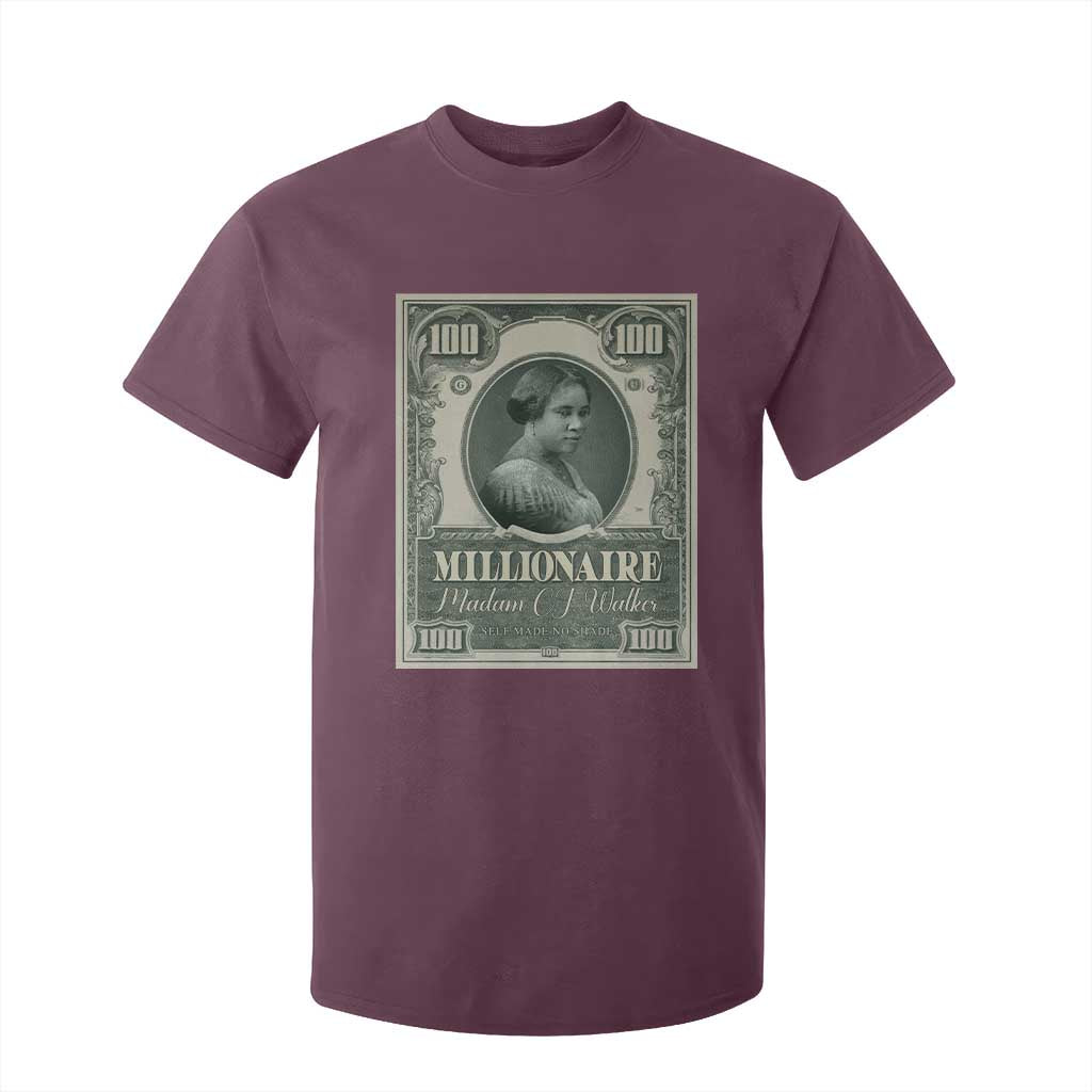 Madam C.J. Walker T Shirt For Kid Millionaire Black Women Pride