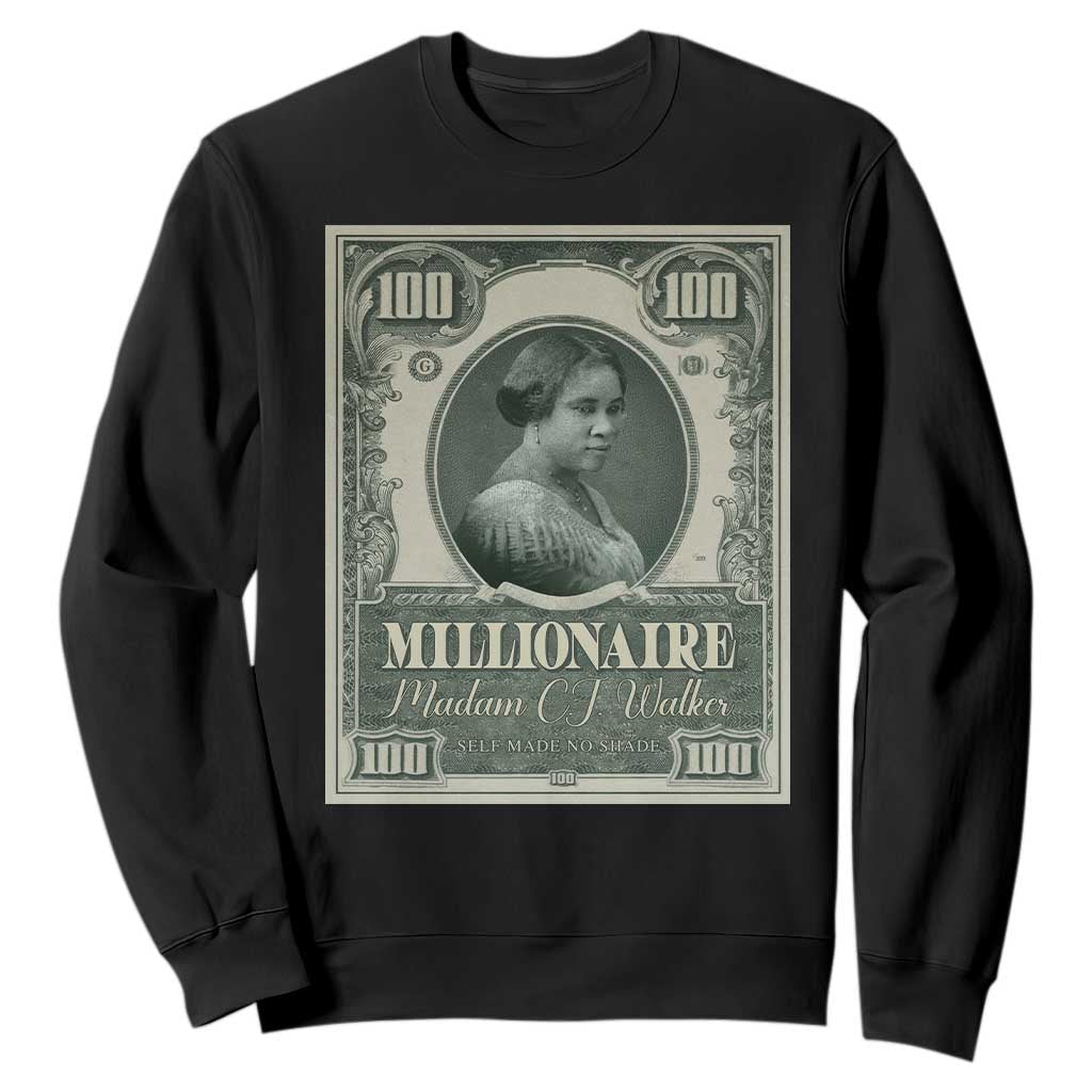 Madam C.J. Walker Sweatshirt Millionaire Black Women Pride