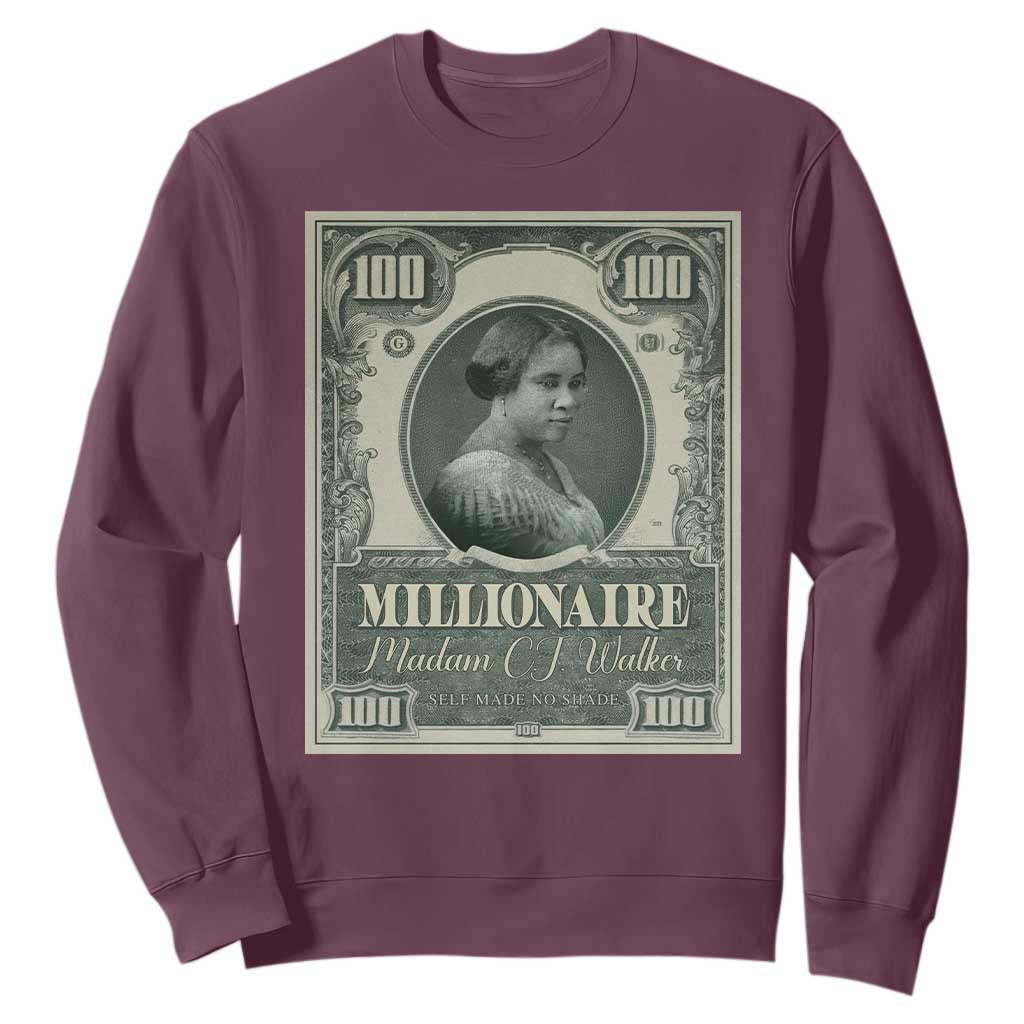Madam C.J. Walker Sweatshirt Millionaire Black Women Pride