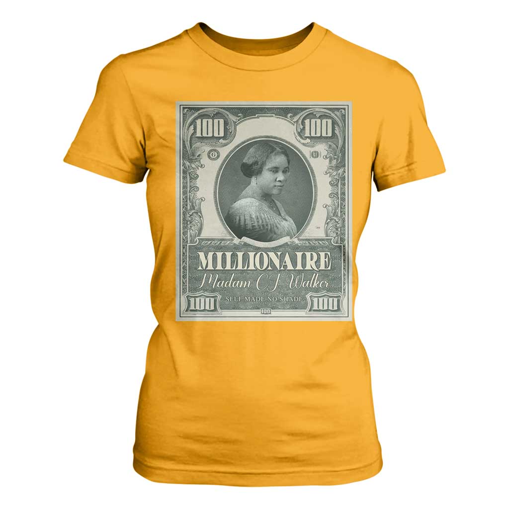 Madam C.J. Walker T Shirt For Women Millionaire Black Women Pride