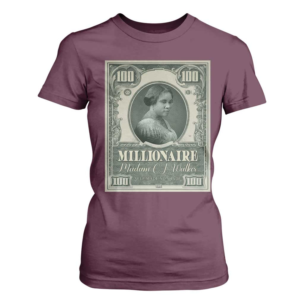 Madam C.J. Walker T Shirt For Women Millionaire Black Women Pride
