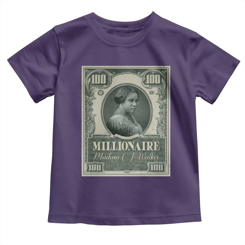 Madam C.J. Walker Toddler T Shirt Millionaire Black Women Pride