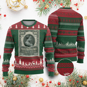 Madam C.J. Walker Ugly Christmas Sweater Millionaire Black Women Pride