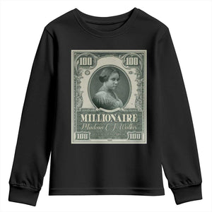 Madam C.J. Walker Youth Sweatshirt Millionaire Black Women Pride