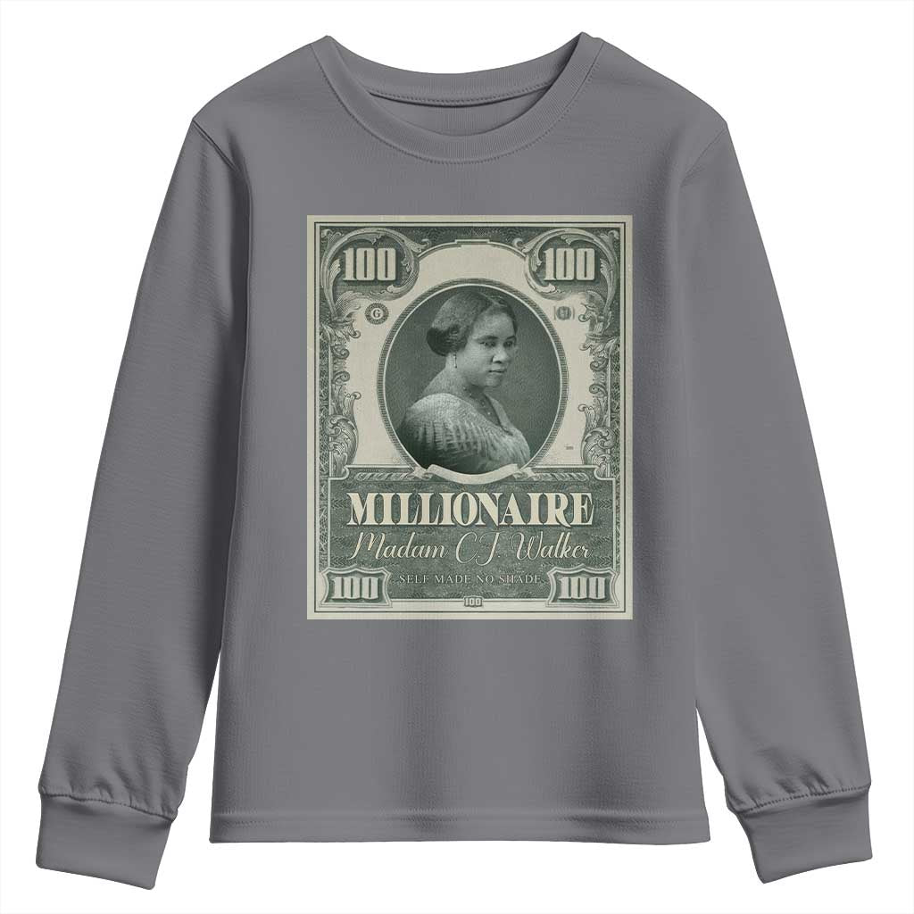 Madam C.J. Walker Youth Sweatshirt Millionaire Black Women Pride