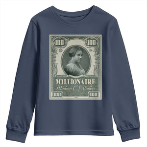 Madam C.J. Walker Youth Sweatshirt Millionaire Black Women Pride