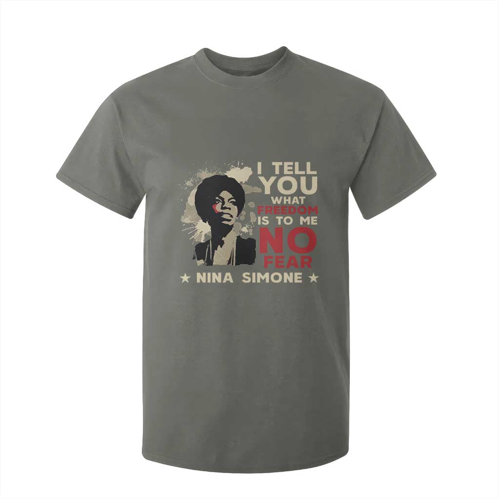 Nina Simone T Shirt For Kid I Tell You What Freedom Is To Me No Fear