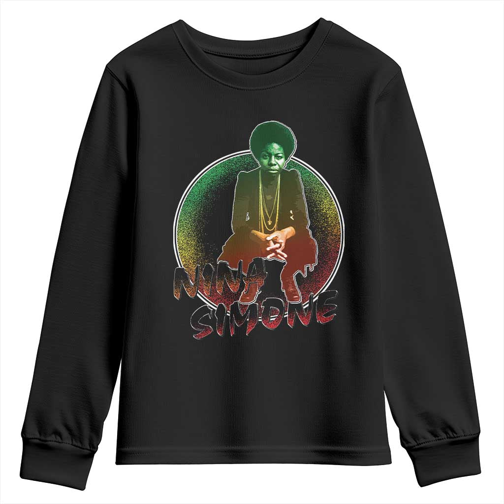 Nina Simone Youth Sweatshirt Black Women History Pride