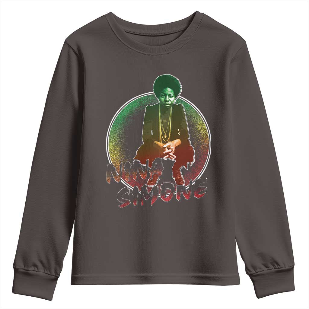 Nina Simone Youth Sweatshirt Black Women History Pride